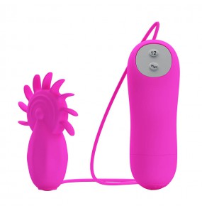 PRETTY LOVE - Wheel Of Tongues Massager Vibrator (Battery - Purple)